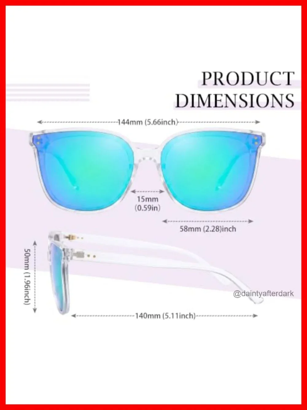 Oversized Cateye Polarized Sunglasses UV400 Protection